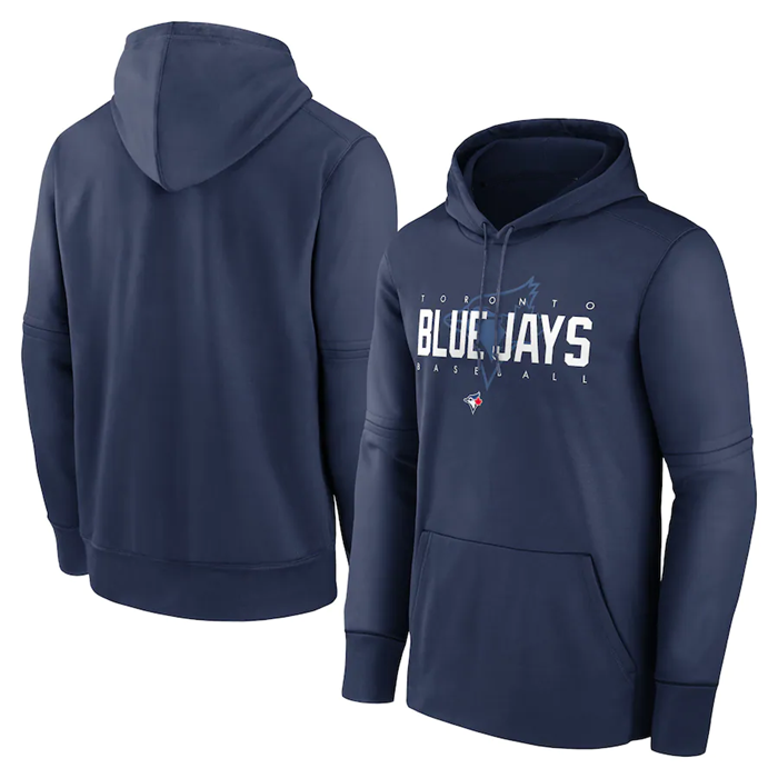 Men's Toronto Blue Jays Navy 2022 Therma Performance Pullover Hoodie